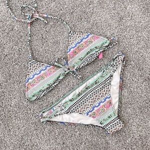 Victoria’s Secret Print Two Piece Triangle Cheeky Bikini - Size S